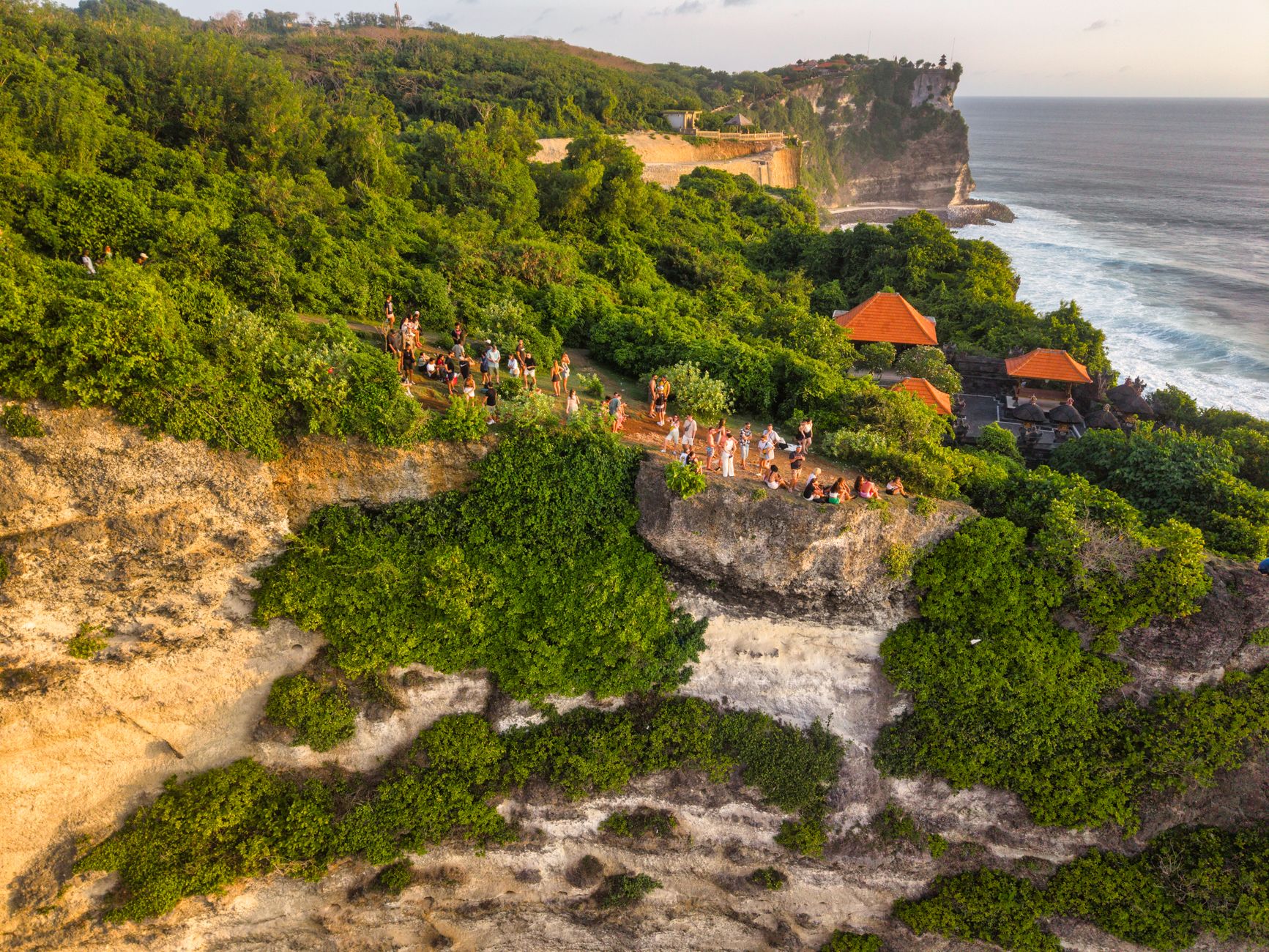 The clifftop Uluwatu temple above the Indian Ocean on the Bukit peninsula, Bali
