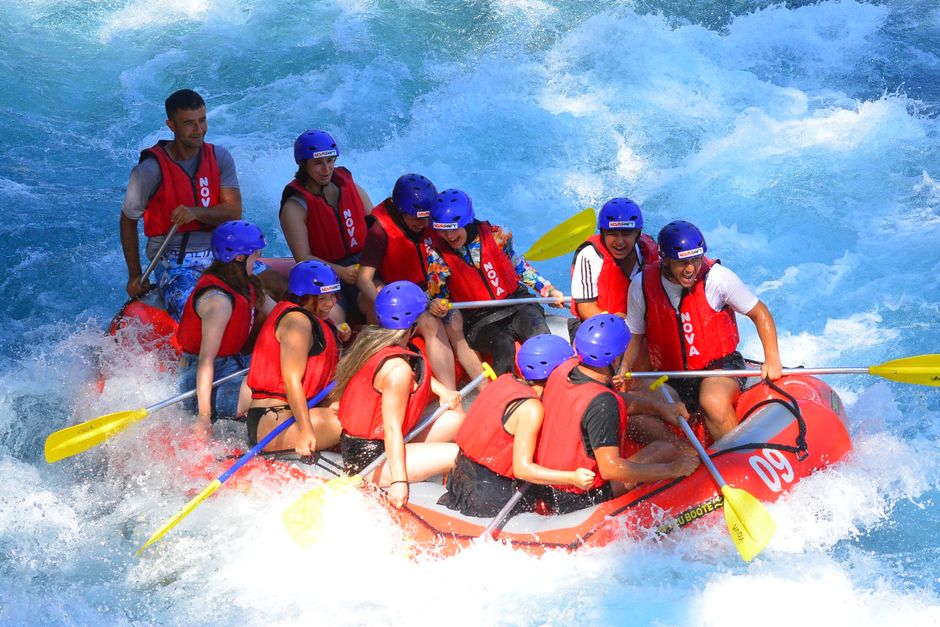 White-water rafting in Koprulu Canyon near Antalya