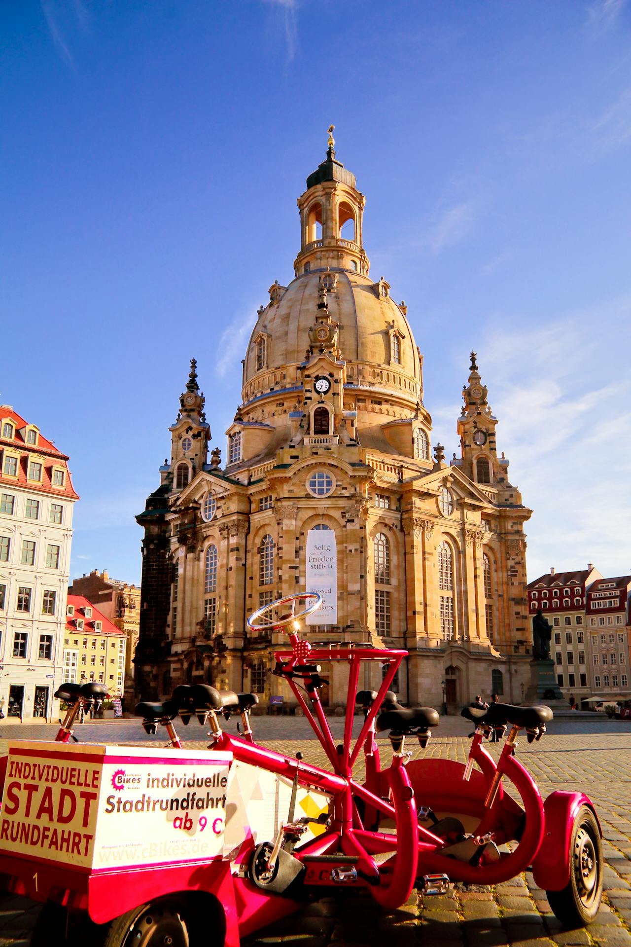 The Frauenkirche on the Neumarkt square in Dresden