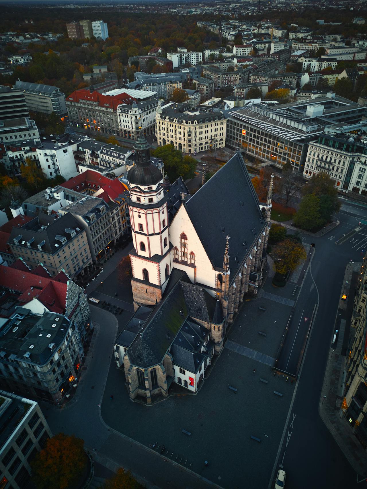 St Thomas Church (Thomaskirche) in Leipzig, where Johann Sebastian Bach worked