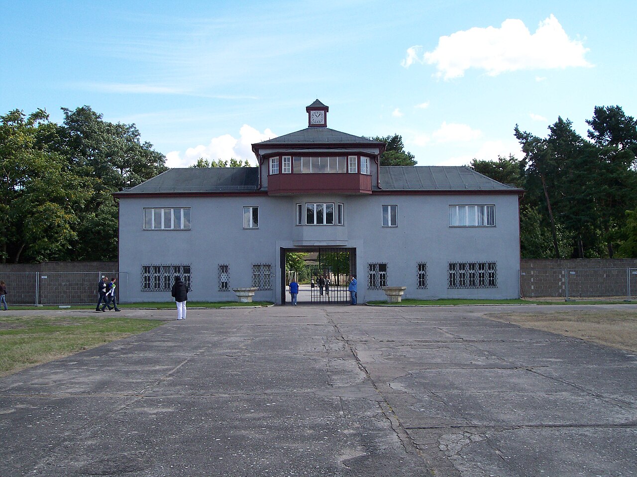 Tower A, the entrance gatehouse of the Sachsenhausen Memorial near Oranienburg