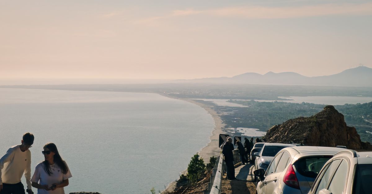 A coastal road in Cyprus