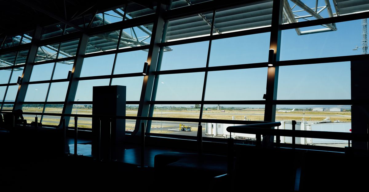 The modern terminal at Yerevan Zvartnots Airport