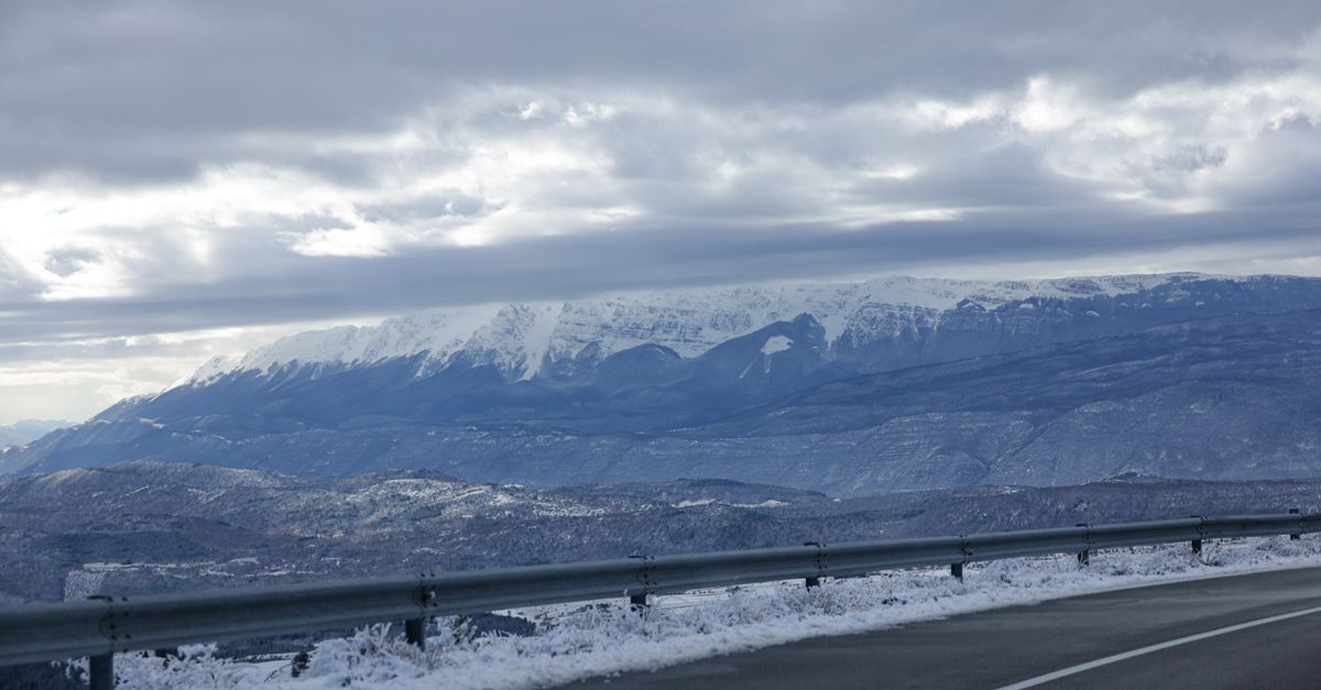 A mountain road in Armenia